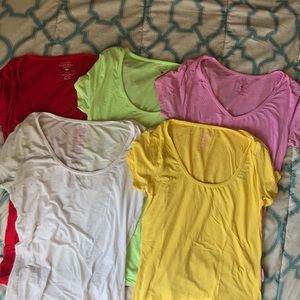 Victoria’s Secret 5 piece cotton lingerie tops